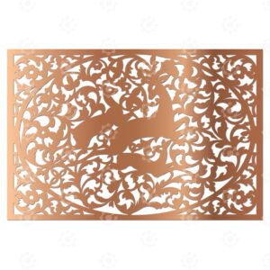 Laser Cut ornamental , Decorative Deer Panel