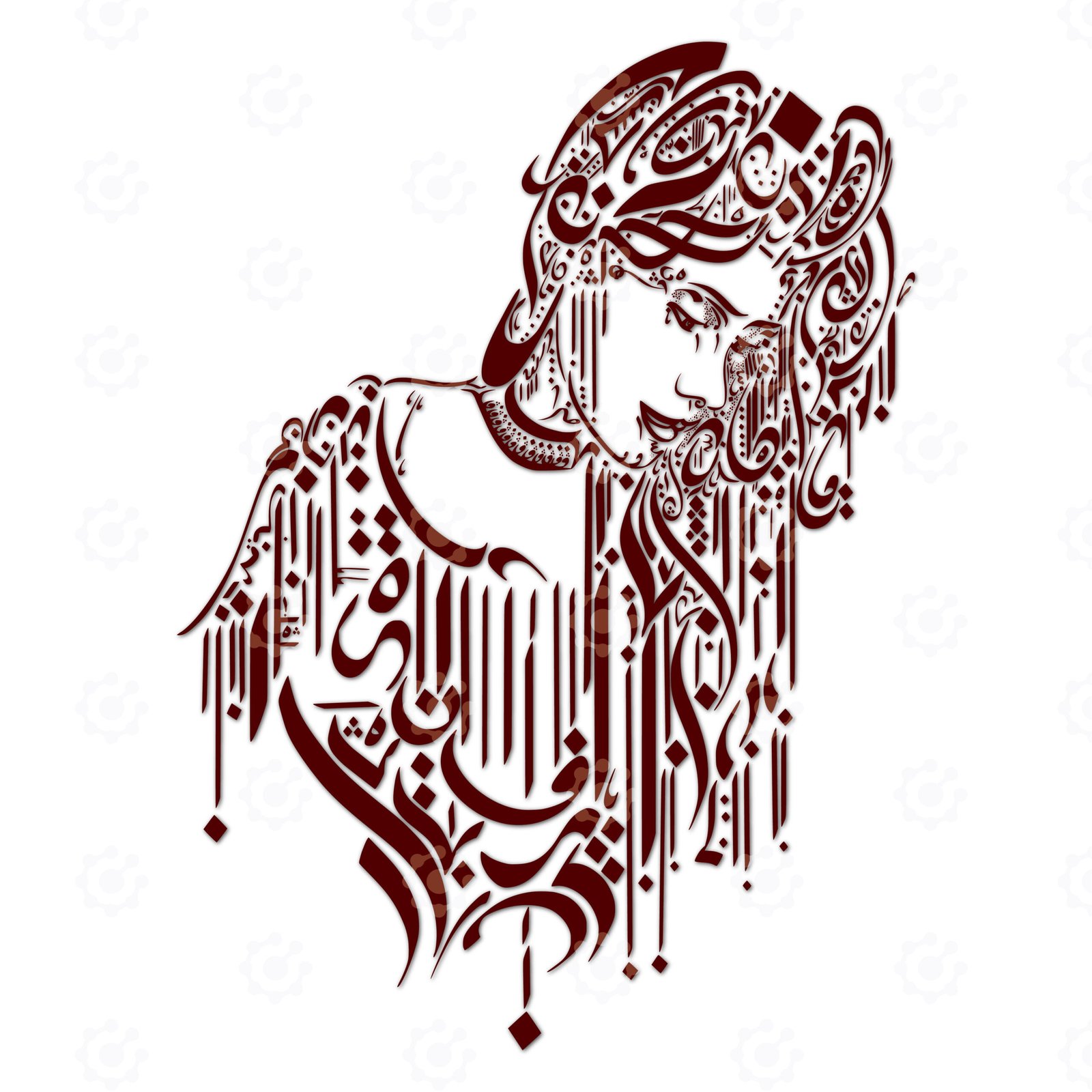 Long Hair Beauty A Decorative Symbol Stock Images