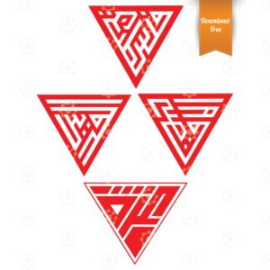 Red Inverted Triangle