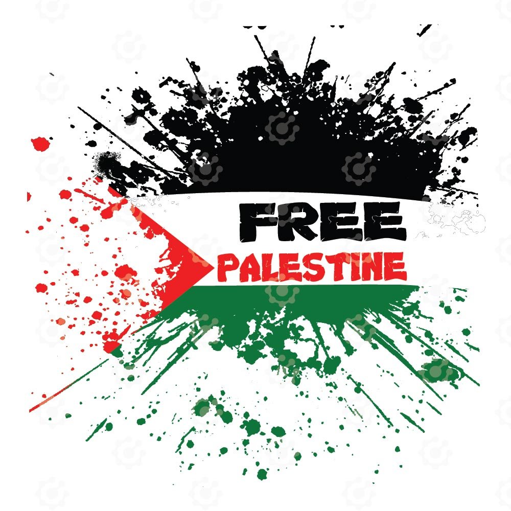 Creative Free Palestine Flag Vector Designs for Stickers