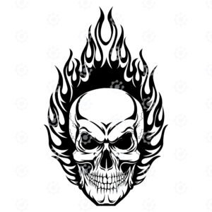 Skull Engulfed In Flames
