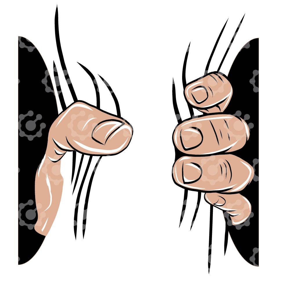 Funny Cartoon Hands Holding Grabbing , Squeezing