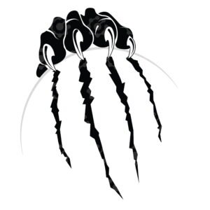 Black Panther Rip Claw Sphere Surface