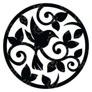 Hummingbird Art Laser Cut