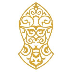 An Ornamental Flower In The Shape Of The Shoe Of The Beloved Chosen One, May God Bless Him And Grant Him Peace.