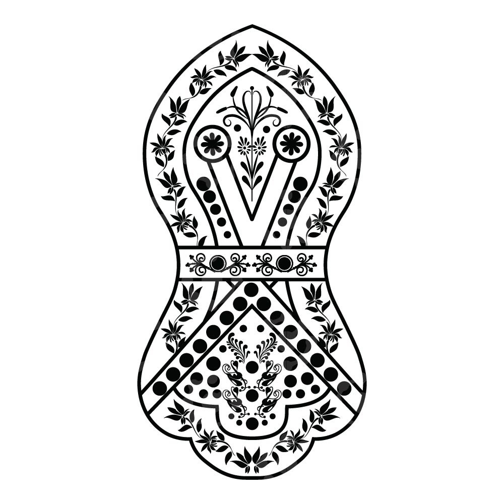 An Ornamental Flower In The Shape Of The Shoe Of The Beloved Prophet . - Image 4