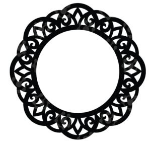 Elegant Vintage Design: Black Ornate Frame for Home Decor (02)
