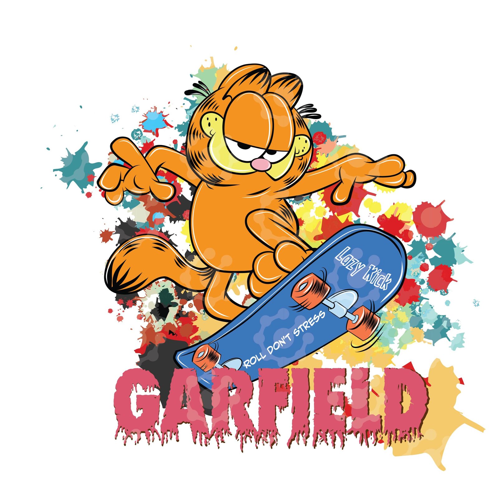 WIND AND SEA × GARFIELD SKATE BOARDNOS RARE THE HUNDREDS GARFIELD