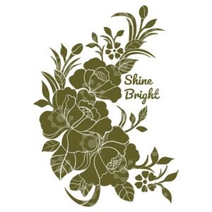 Elegant Floral Engraving Vector