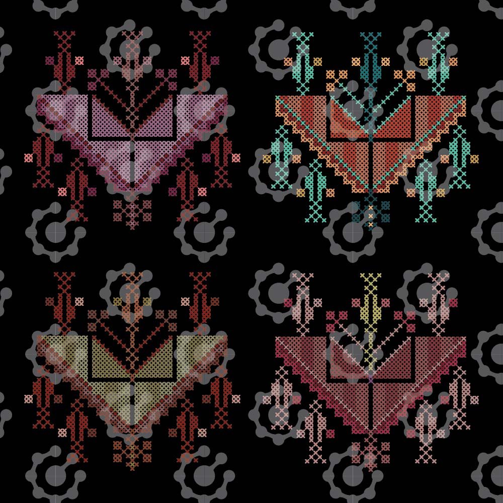 Palestinian Tatreez | Heart Motif | Palestinian Thoub - Image 6