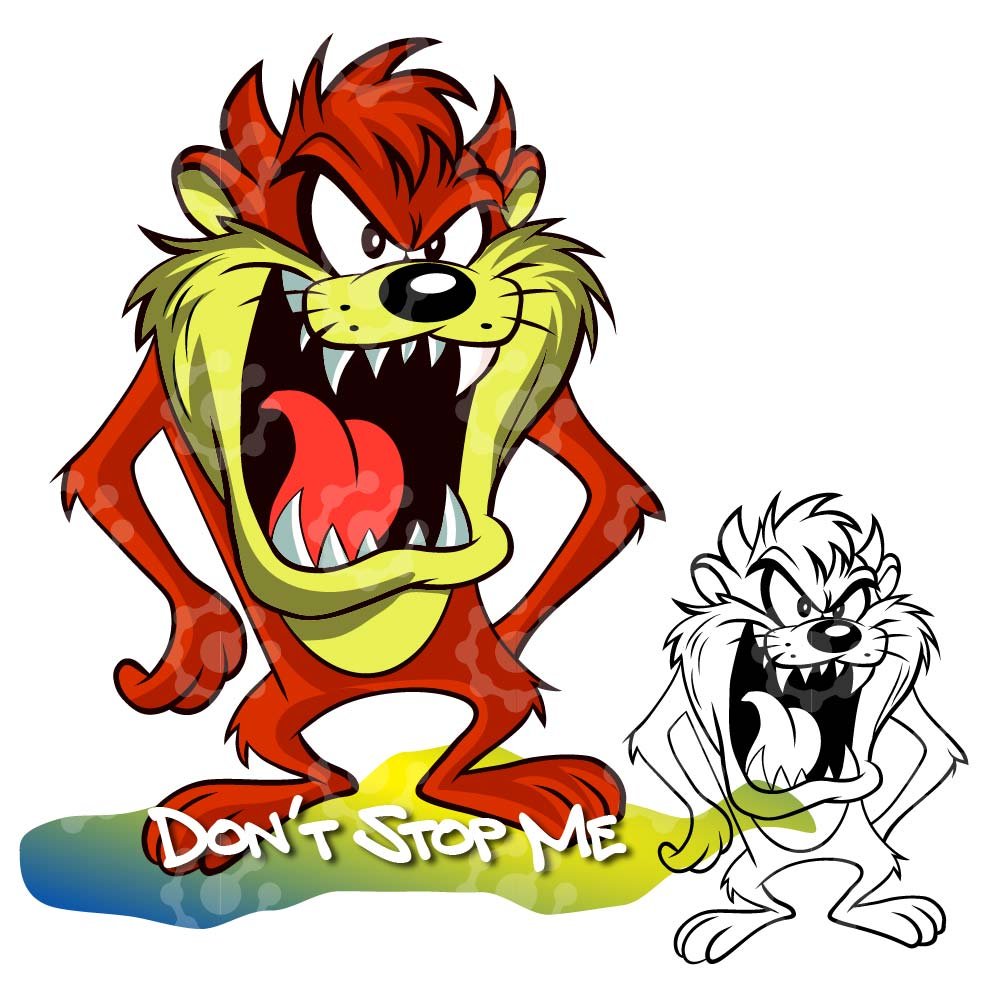 Taz Cartoon Vector