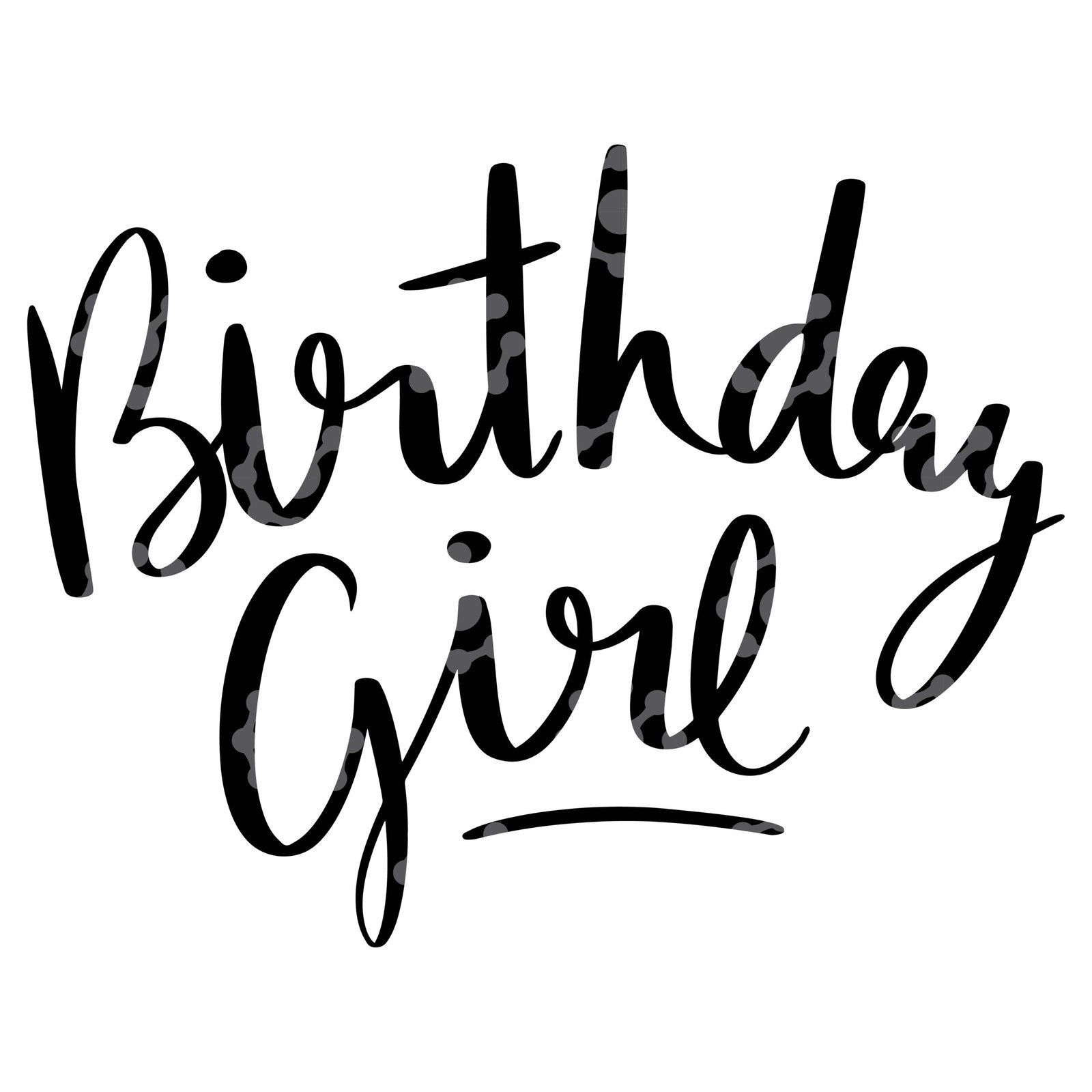 1st Birthday Girl VECTOR | Birthday Number One Cut File - Image 3