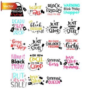Black Friday Shopping | Cut Files for Cricut & Silhouette