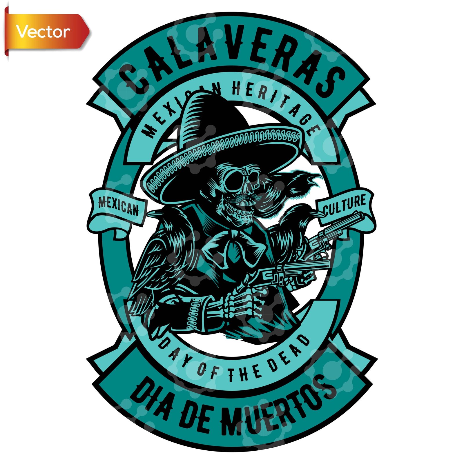 Calaveras Mexican Vector Art