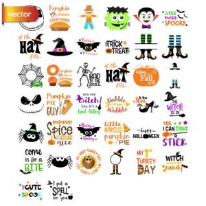 Halloween & Fall Quotes Vector Bundle – 39 Designs