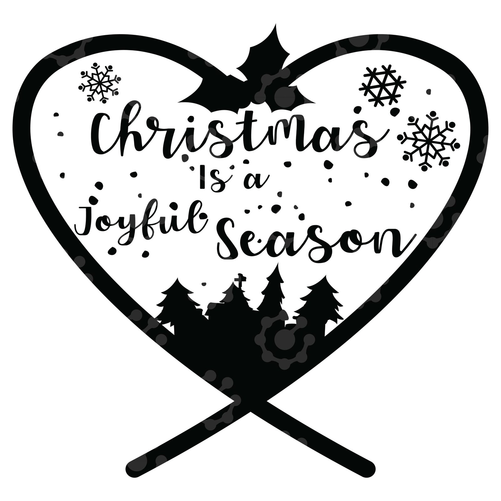 Christmas Quotes & Holiday Lettering Bundle | SVG Cut Files - Image 19