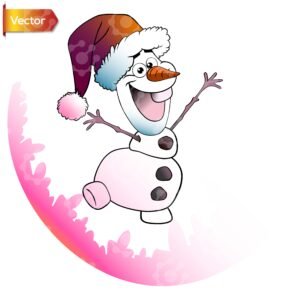 Olfa the Christmas Snowman Vector