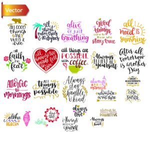 Motivational & Positive Quotes SVG | Vector