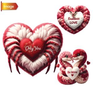 Kawaii Spider , Snake Heart Valentine
