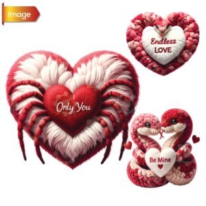Kawaii Spider , Snake Heart Valentine