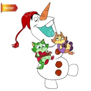 Olfa Snowman Vector Clipart