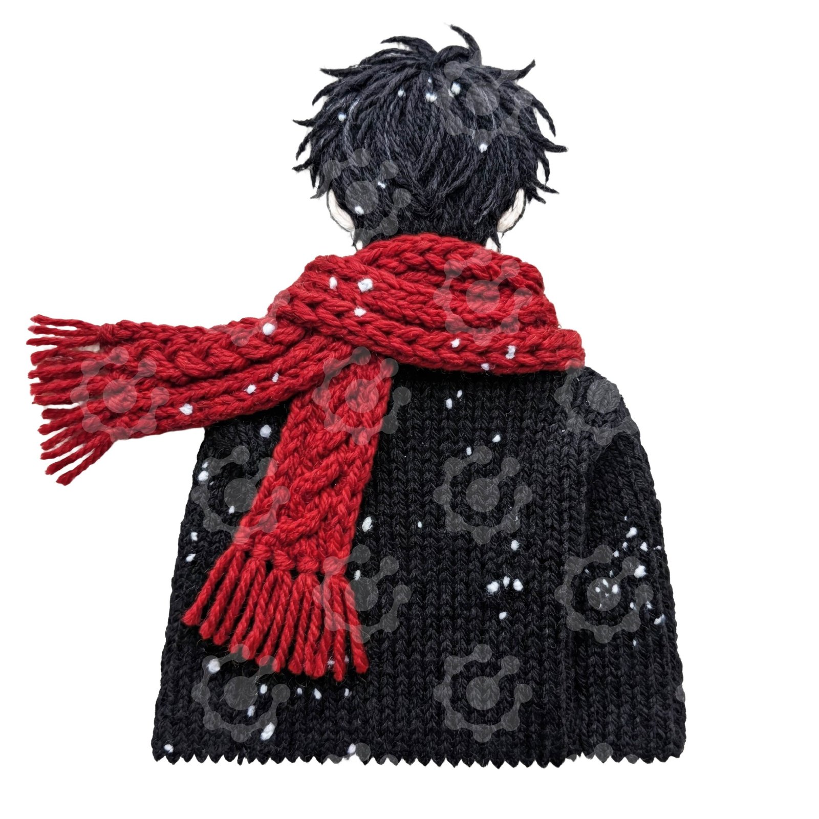 Eren & Mikasa Red Scarf Anime PNG - Image 5