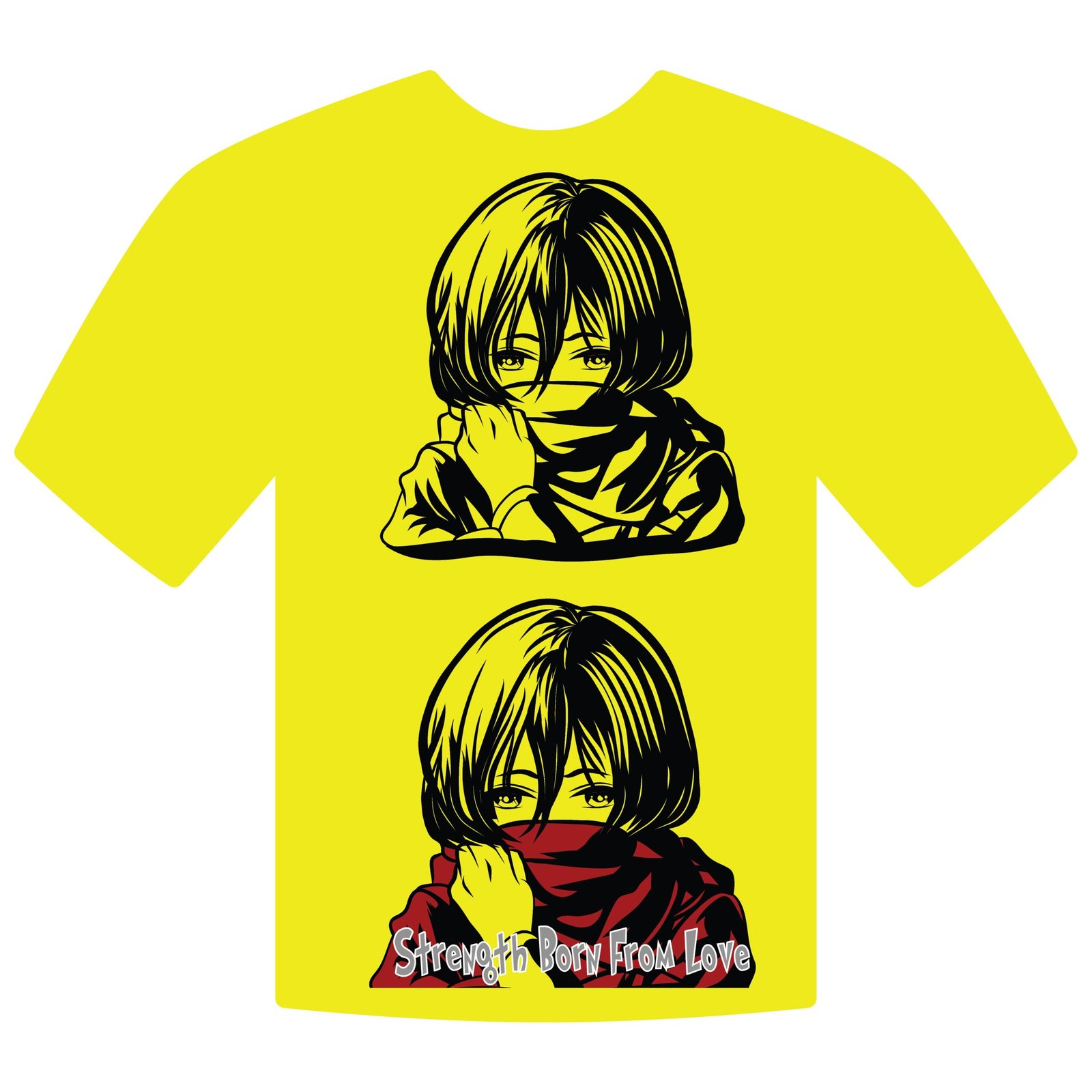 Mikasa Red Scarf Strength Vector - Image 10