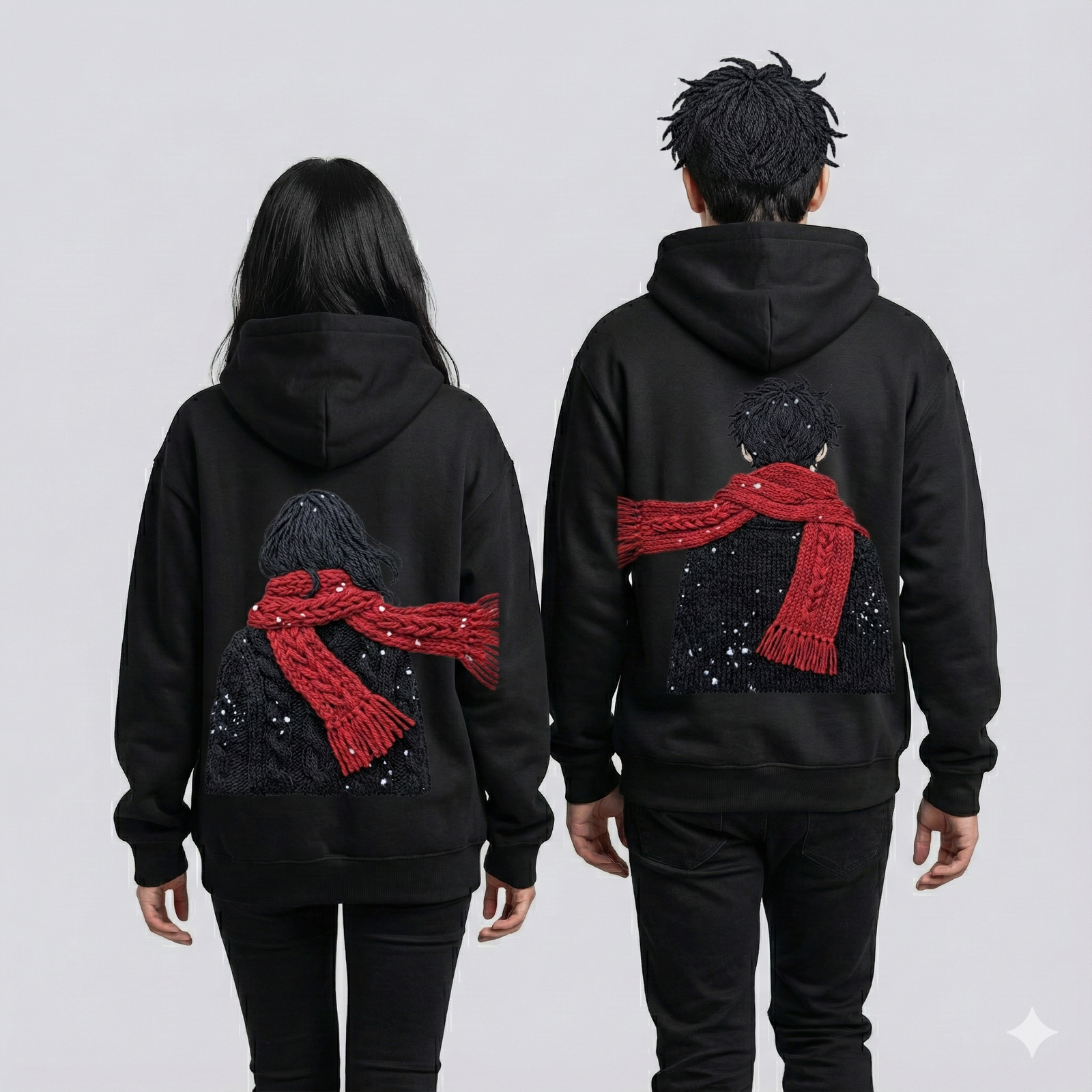 Eren & Mikasa Red Scarf Anime PNG - Image 8