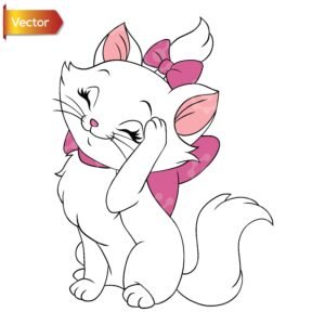 Cute Marie Cat | Vector