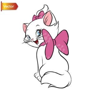 Adorable Marie Kitty | Vector