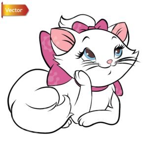 Cute Marie Cat | Vector