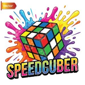 Speedcuber Paint Splash Design
