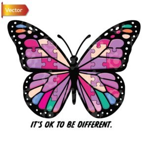 Beautiful Puzzle Butterfly Art