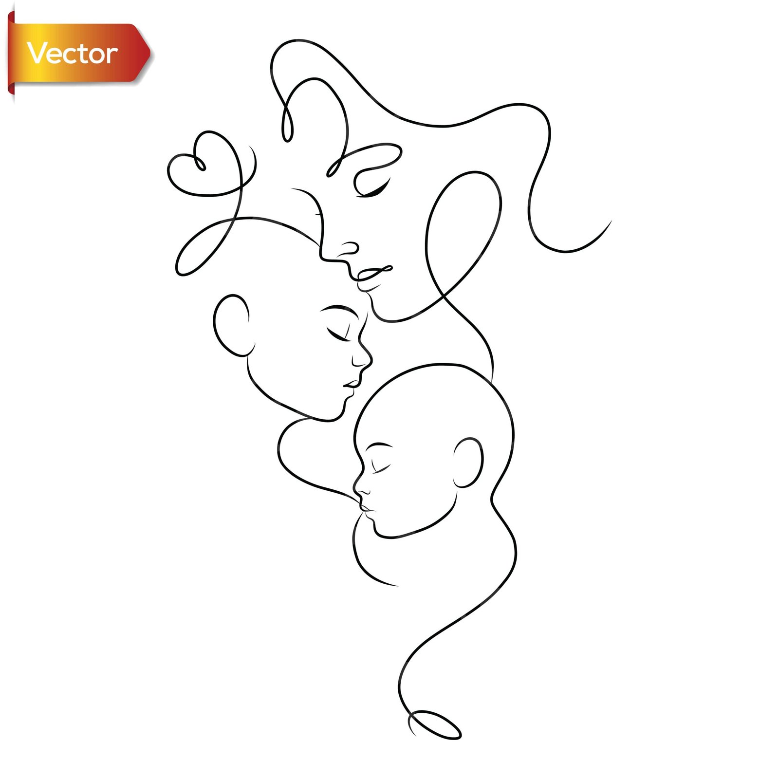 Mother With Two Babies