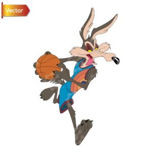 Wile Coyote Playing Basketball