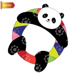 Cute Panda Pool Float