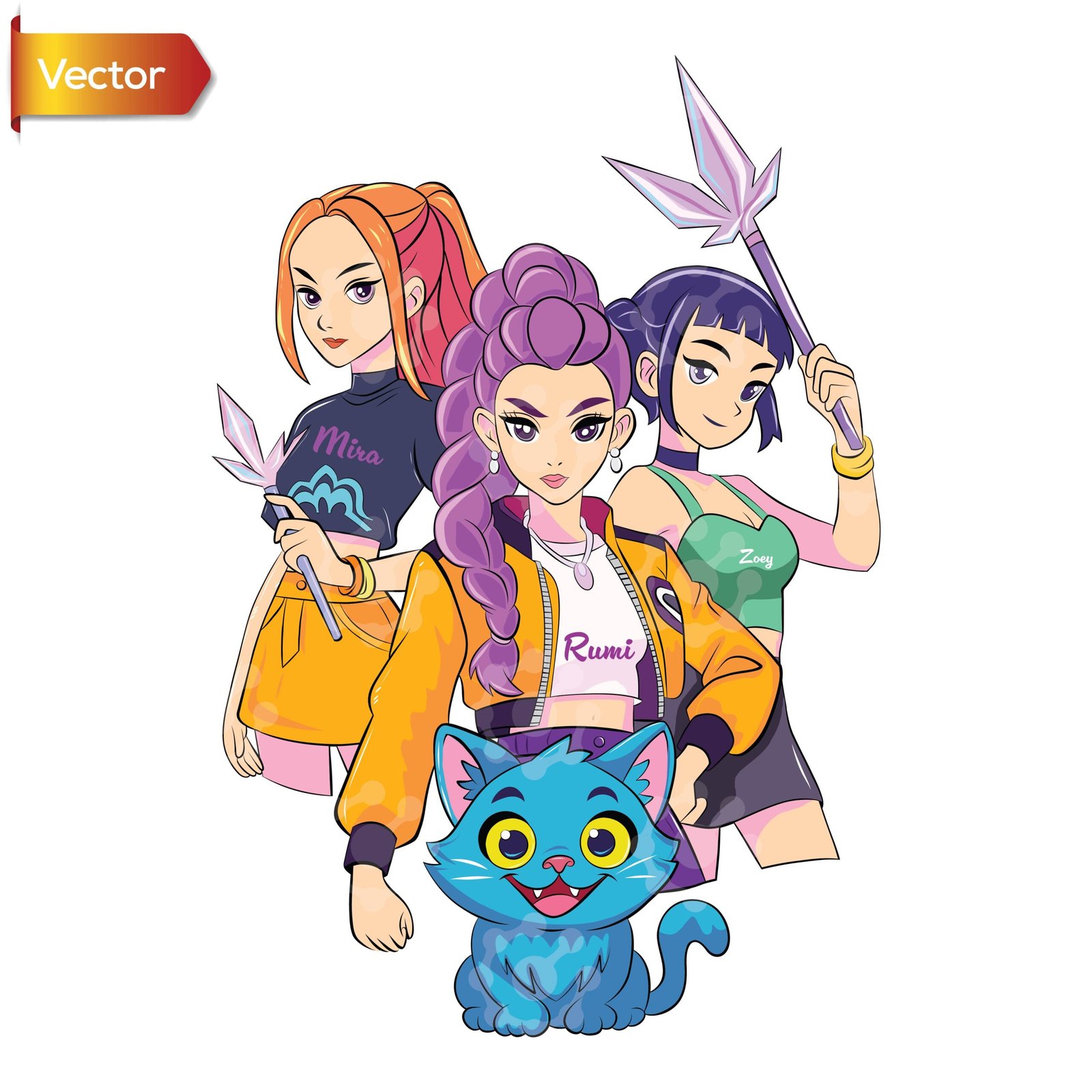 Huntrix Girls Hero Squad