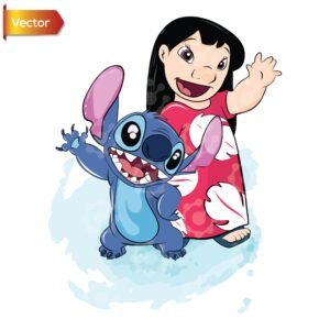 Lilo And Stitch Waving