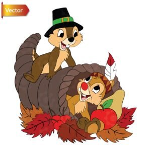 Chip Dale Thanksgiving Cornucopia